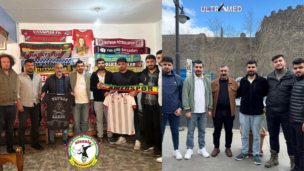 Diyarbakır’da Amedspor-Zaho dostluğu: Taraftarlar bir arada