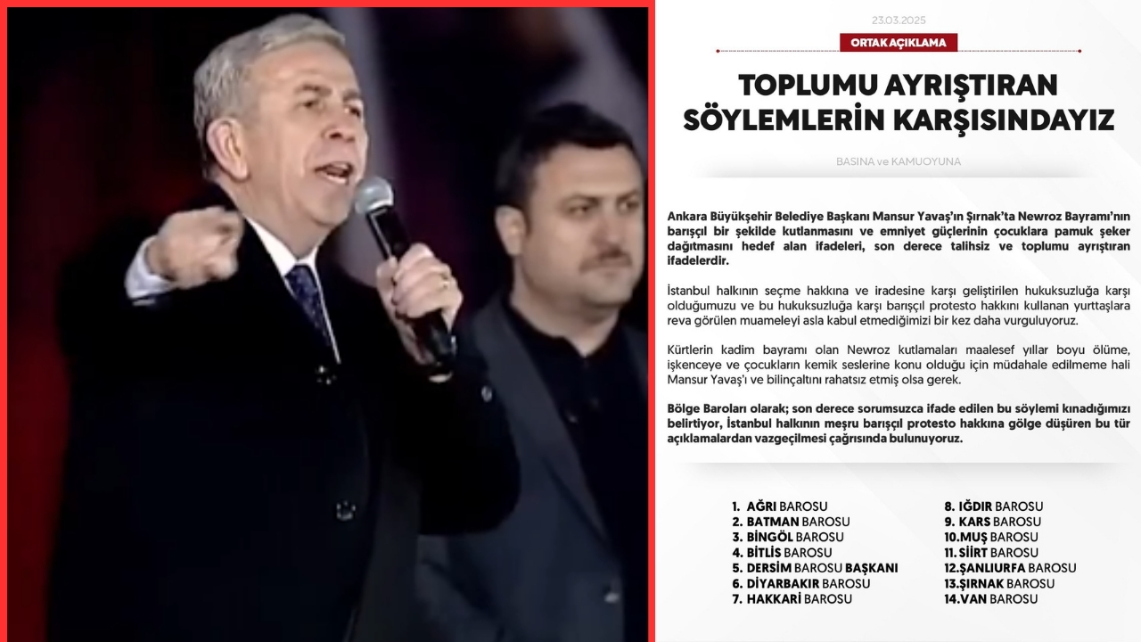 14 barodan ortak açıklama: Sorumsuzca!