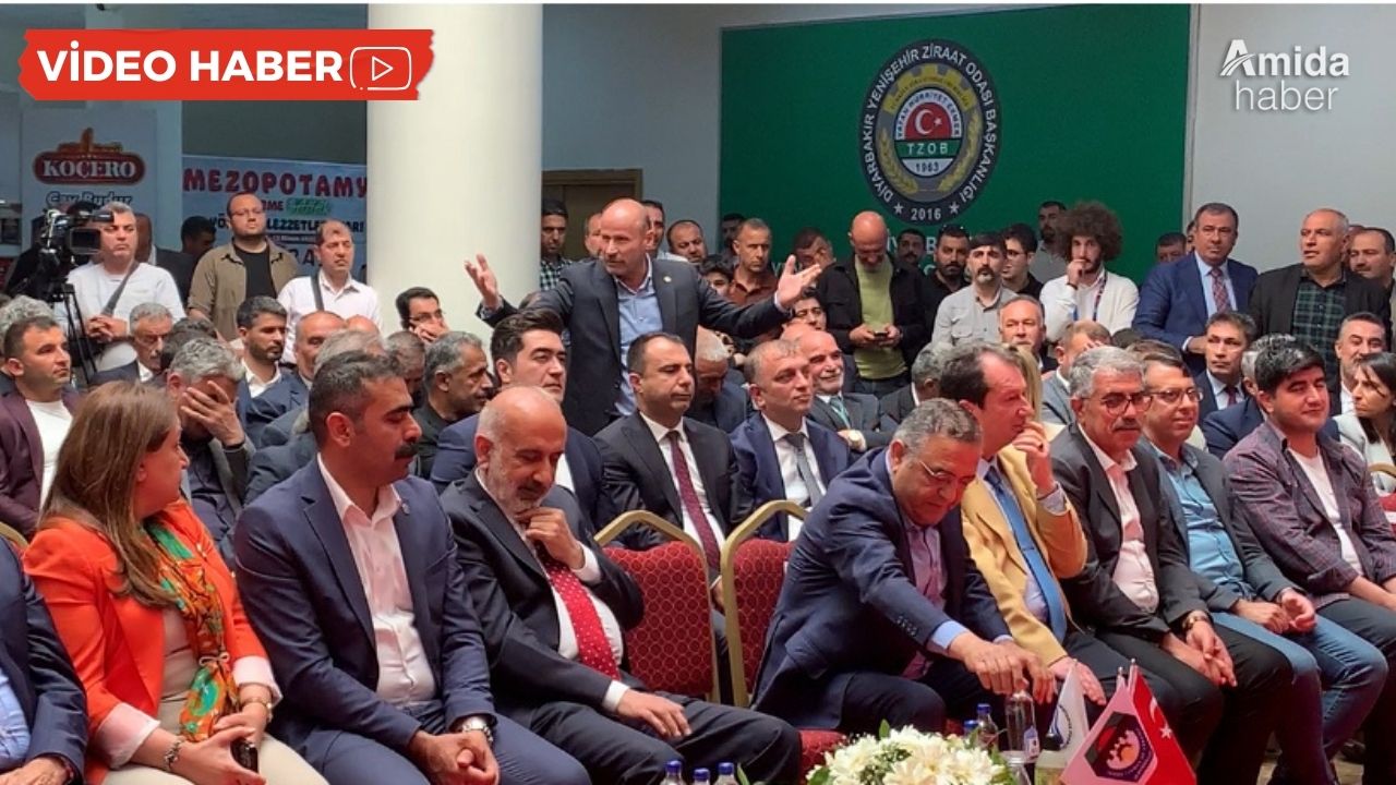 Diyarbakır’daki fuarda konuşamayan başkan isyan etti!