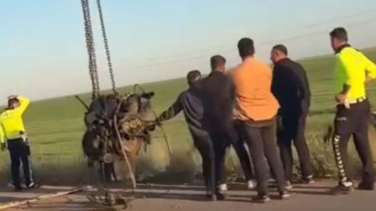 Mardin’de tır devrildi: 1 kişi yaralandı