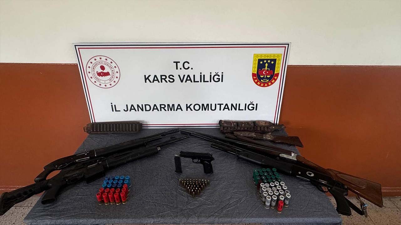 Kars’ta operasyon: Silah ve mühimmat ele geçirildi