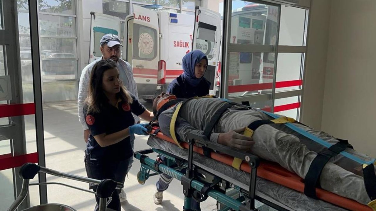 Adıyaman’da çöken iskelede 2 işçi yaralandı
