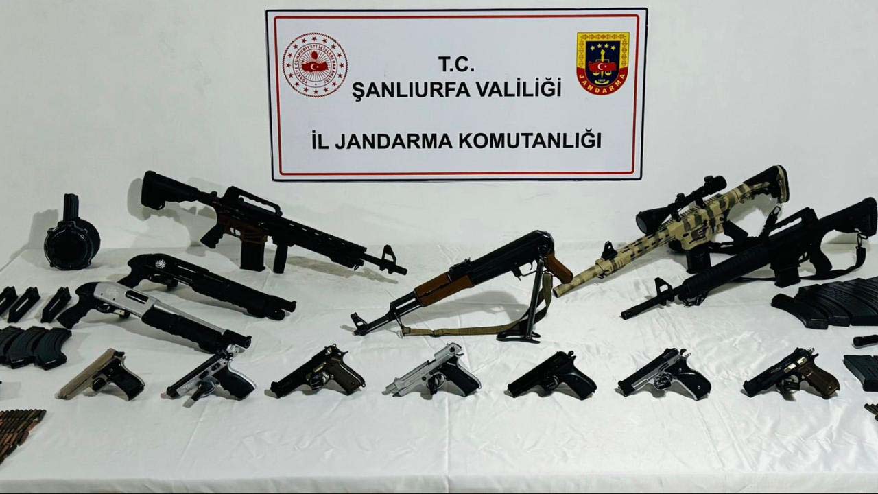 Şanlıurfa'da silah kaçakçılığı operasyonu: 16 şüpheli yakalandı