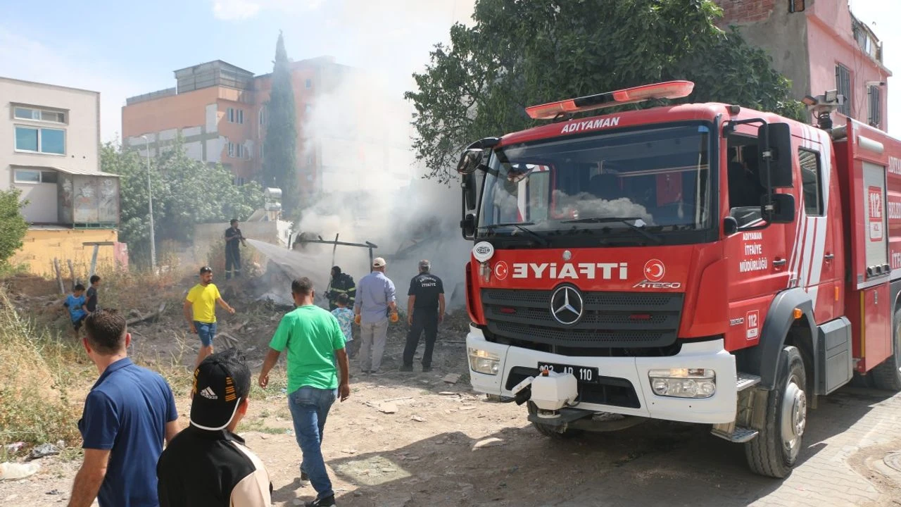Adıyaman'da patlama ve yangında 2 kişi yaralandı
