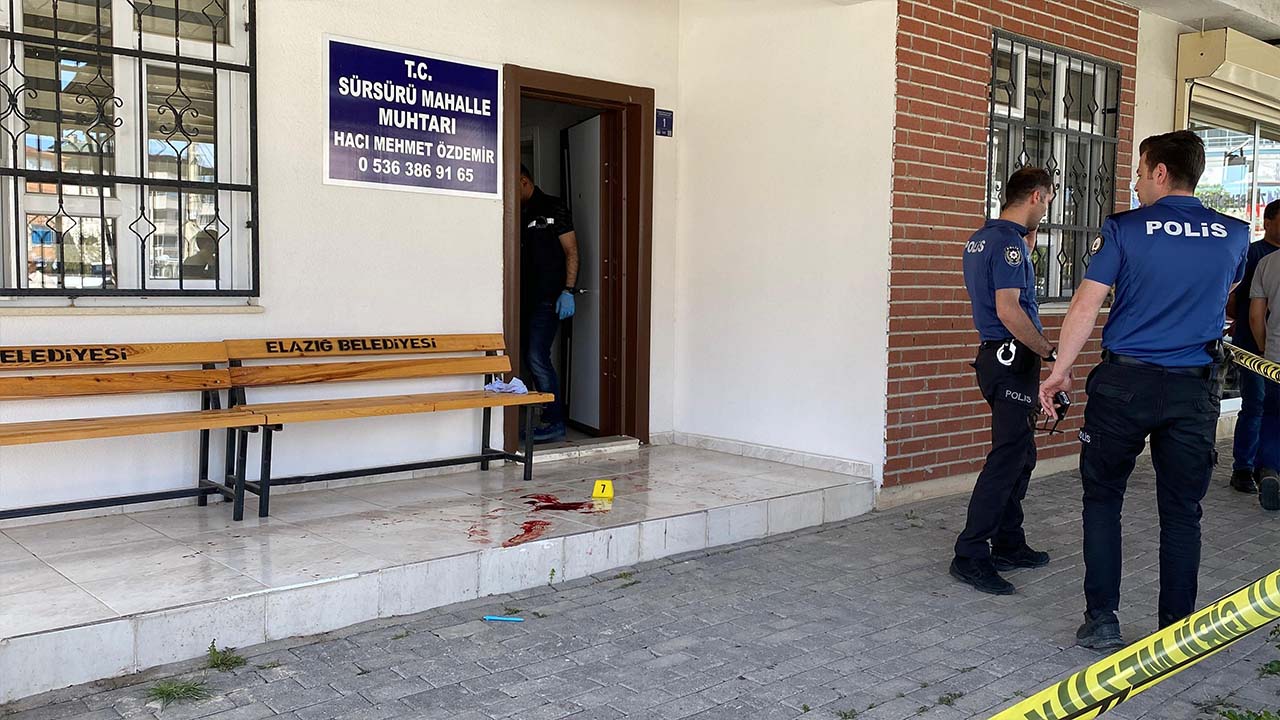 Elazığ’da muhtara silahlı saldırı