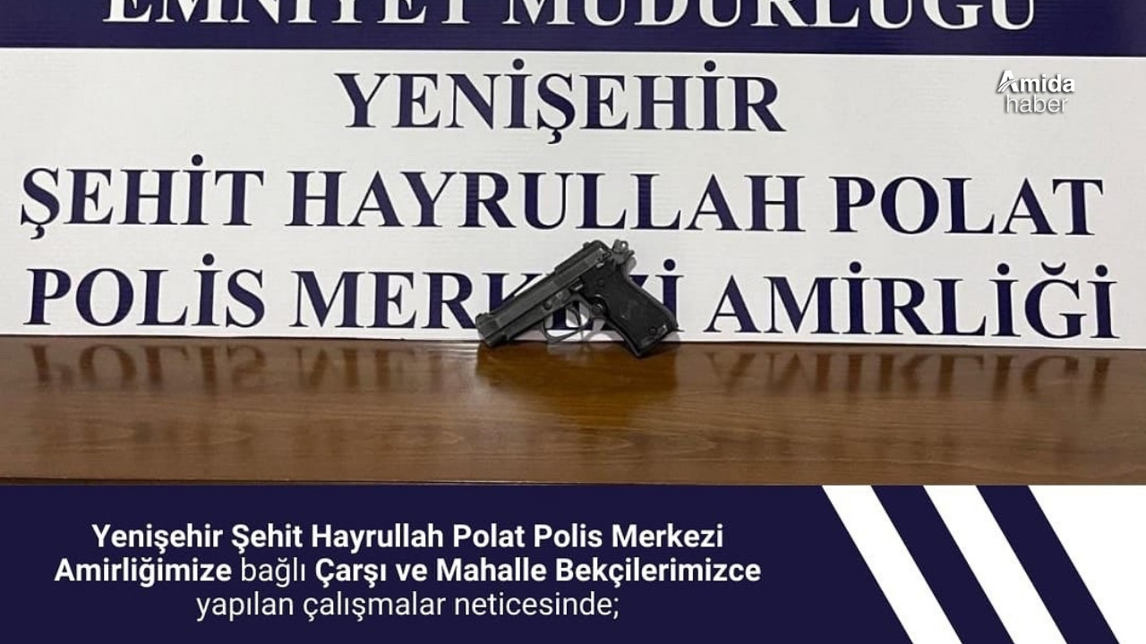 Bingöl’de ruhsatsız tabanca ele geçirildi