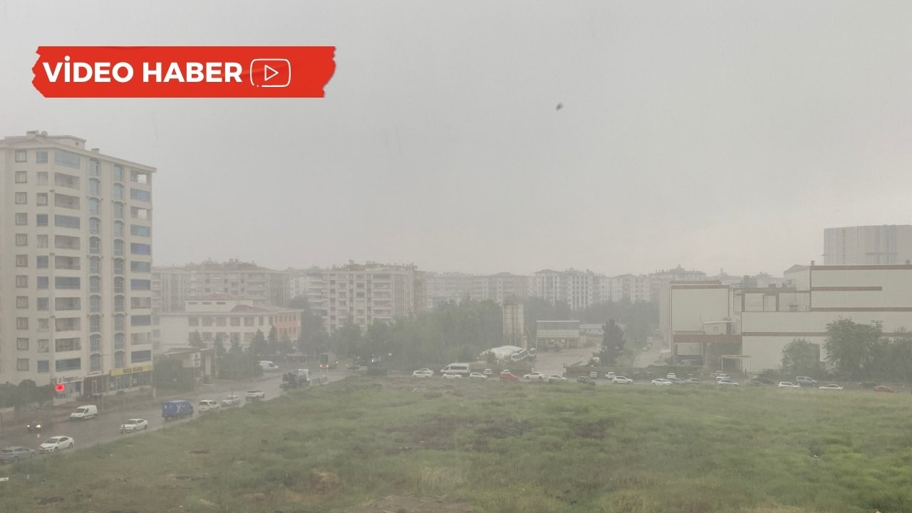 Diyarbakır’da fırtına koptu, gökyüzü boşaldı