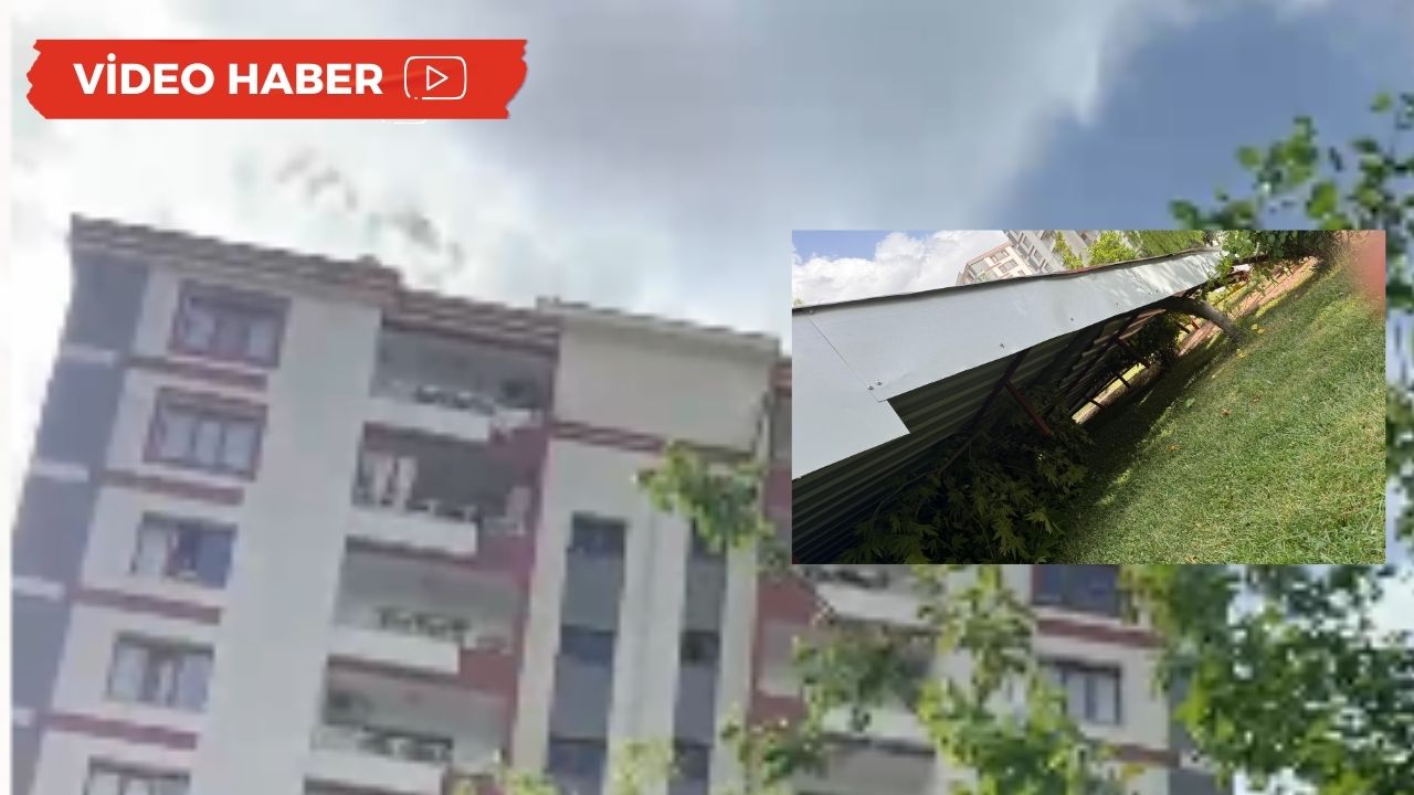 Diyarbakır'da çatı ve ağaçlar havada uçuştu