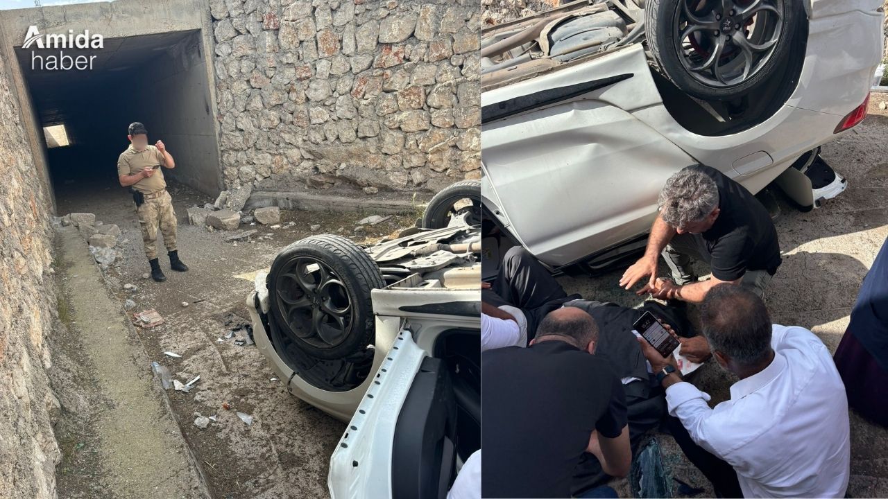 Diyarbakır’da köprüden düşen araçta can pazarı