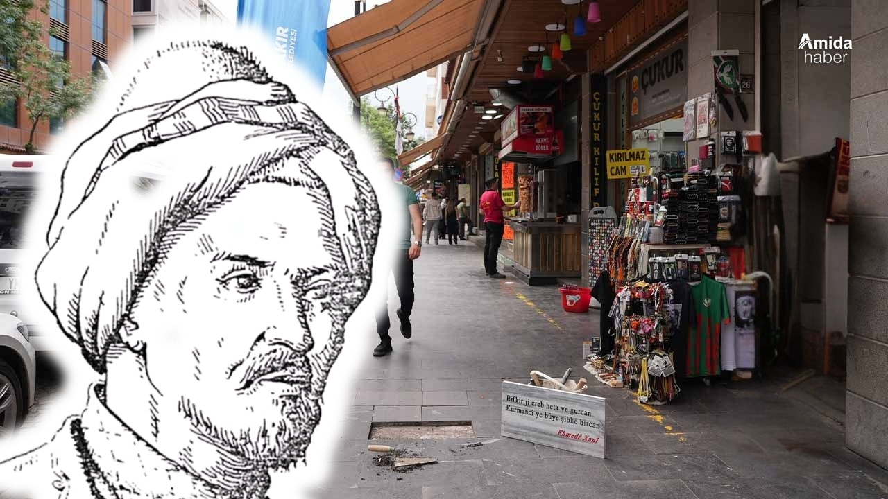 Diyarbakır’ın turistik caddesine Kürtçe beyitler