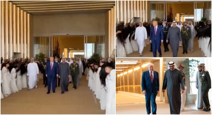 Trump, Birleşik Arap Emirlikleri'nde saç dansıyla karşılandı