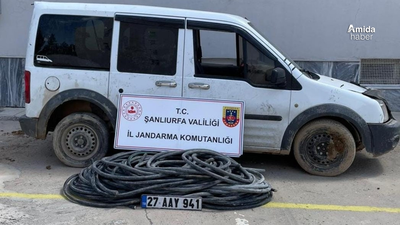 Şanlıurfa’da çalınan 200 metre kablo bulundu