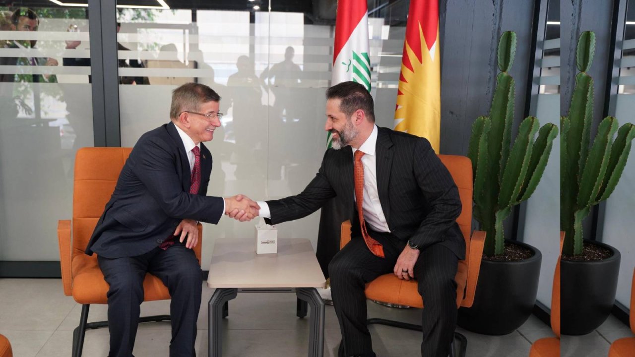 Davutoğlu ile Talabani'nin buluşmas