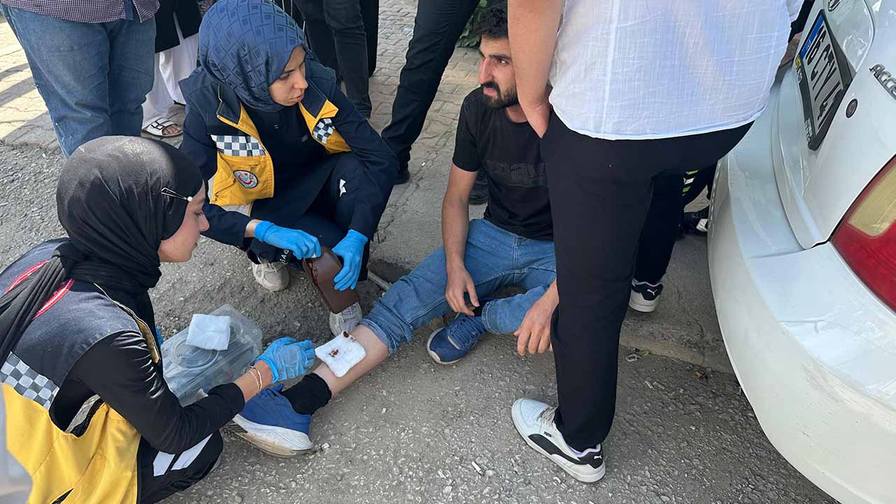 Adıyaman’da otomobil ile motosiklet çarpıştı: 1 yaralı