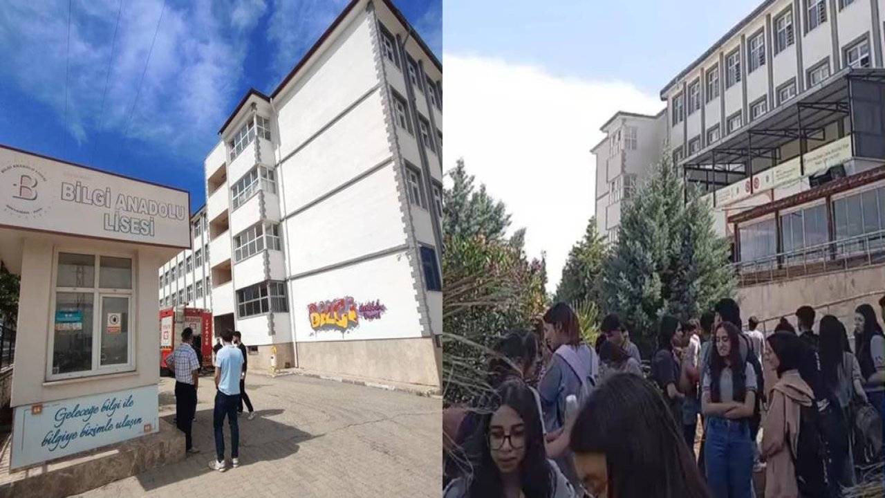 Okulda çıkan yangın panik dolu anlar yaşattı