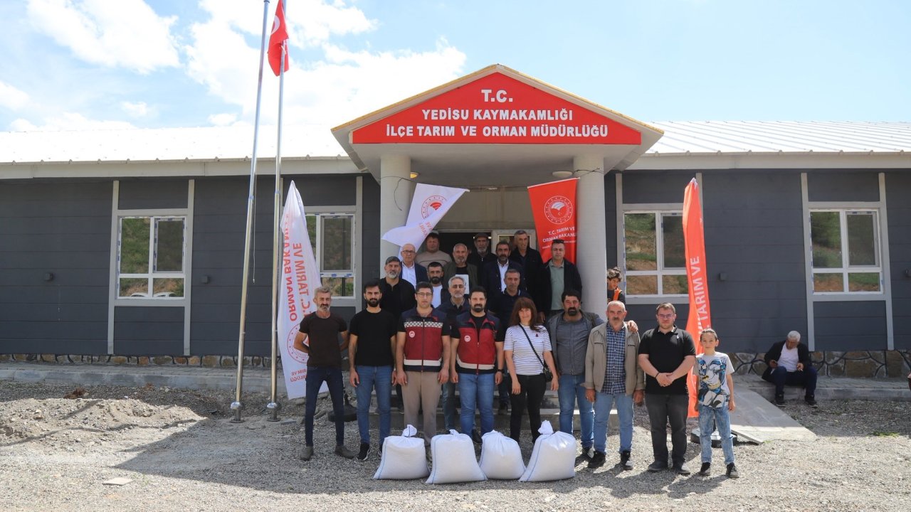 Bingöl’de üzde 75 hibeli 8 ton kuru fasulye tohumu dağıtıldı