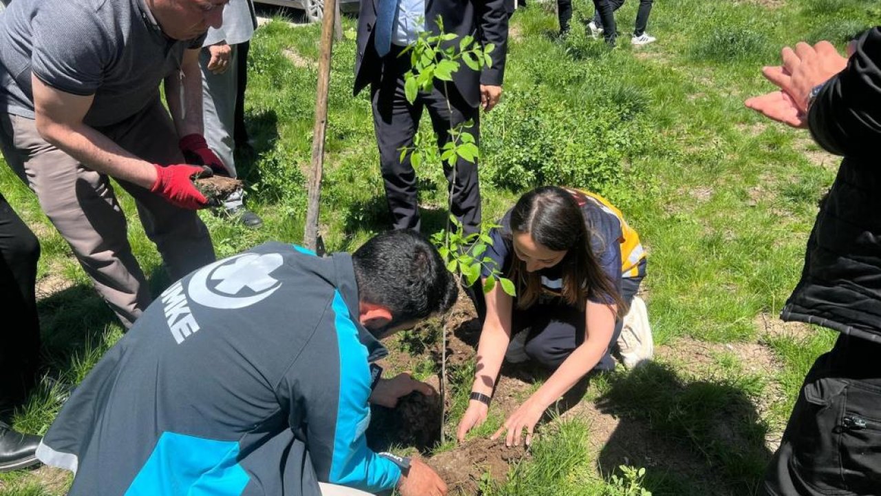 Ağrı’da kansere farkındalık için fidanlar dikildi