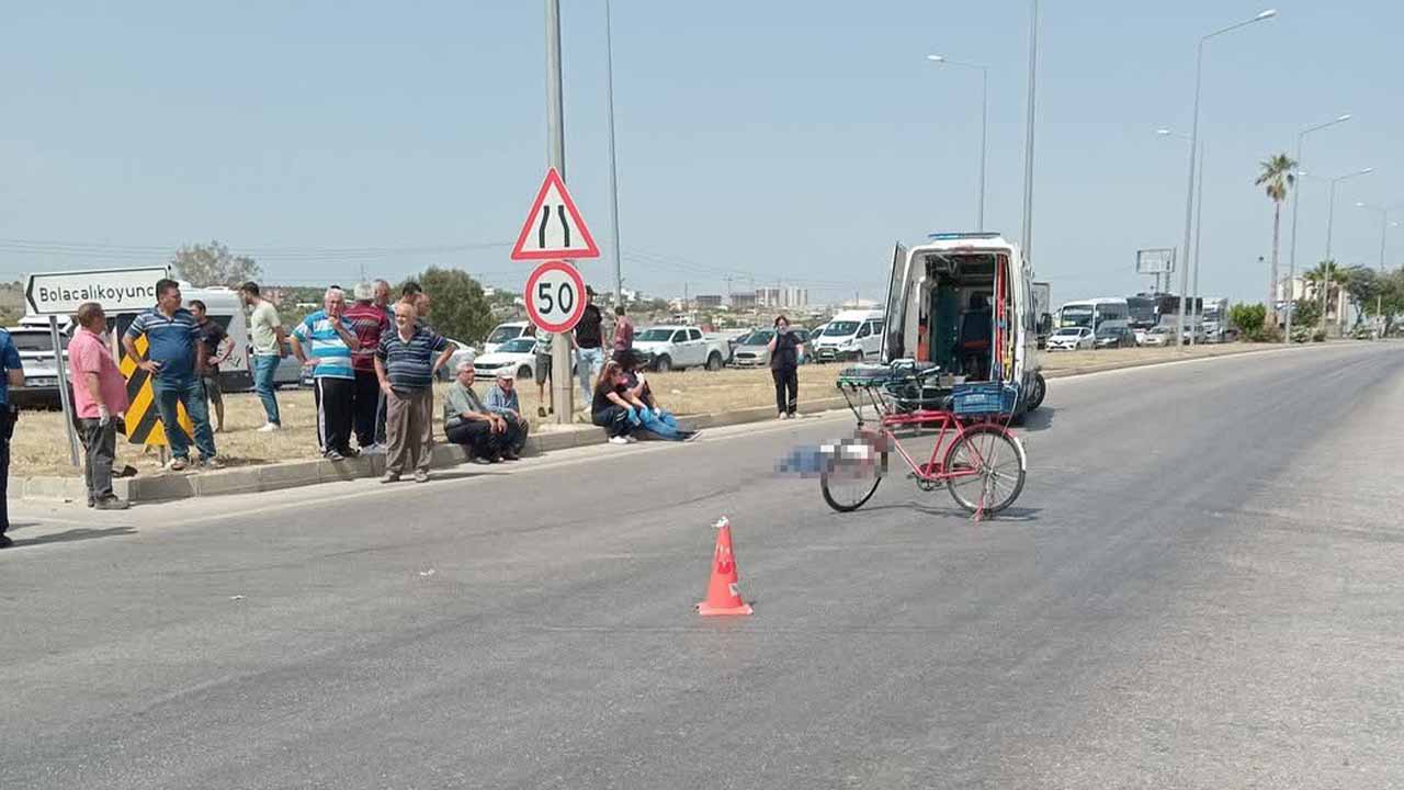 Otomobilin çarptığı bisiklet sürücüsü hayatını kaybetti