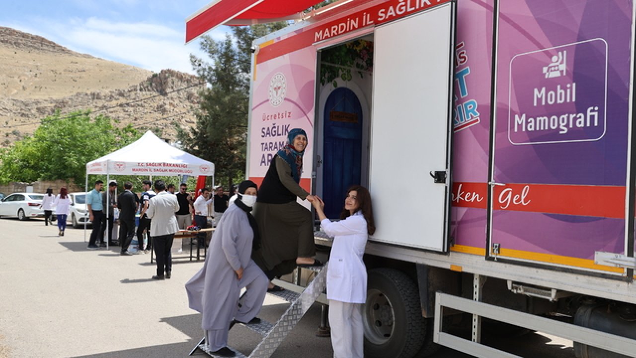 Mardin'de mobil mamografi aracıyla kırsaldaki 1000 kadına hizmet verildi