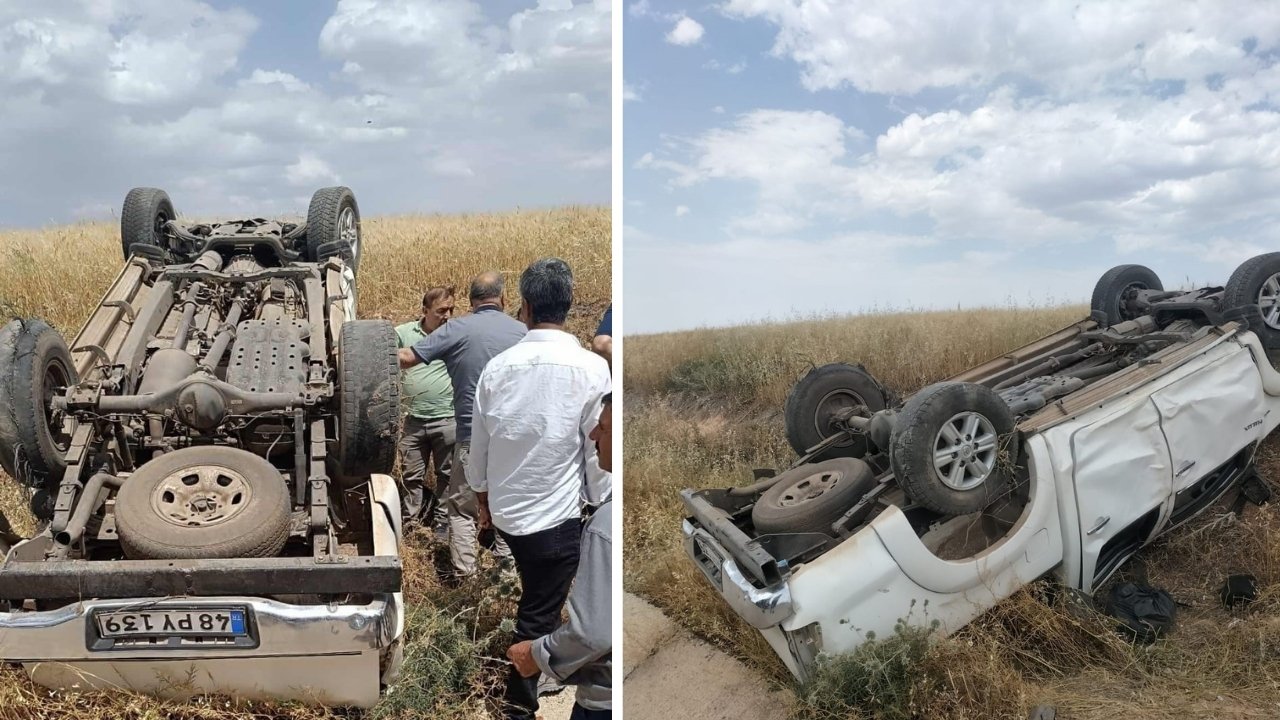 Diyarbakır'da pikap takla attı: 3 kişi yaralandı