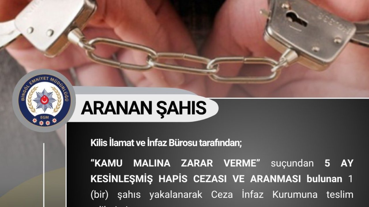 Bingöl’de aranan 6 şüpheli yakalandı