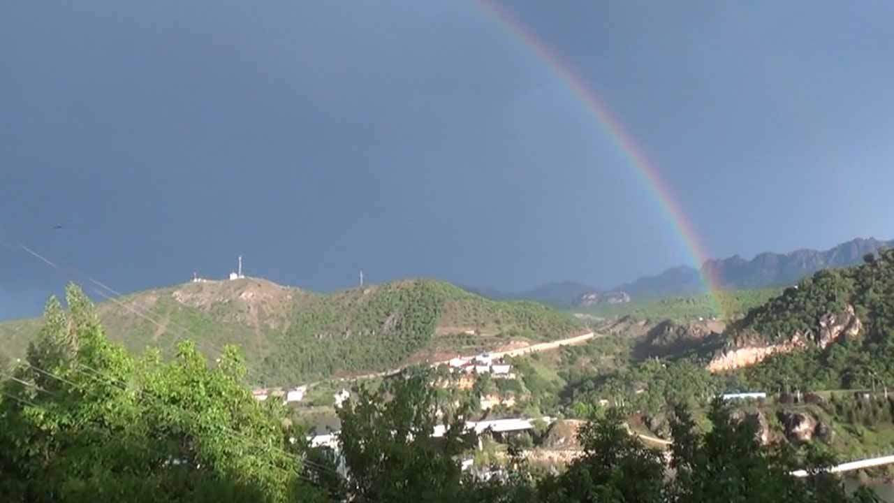 Tunceli’de, yağmur sonrası görsel şölen