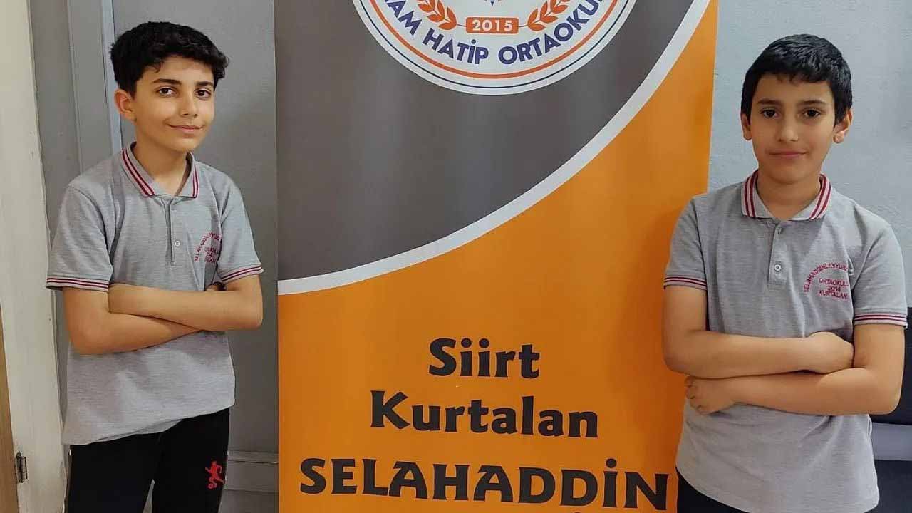 Kurtalanlı öğrenciler Türkiye birincisi oldu