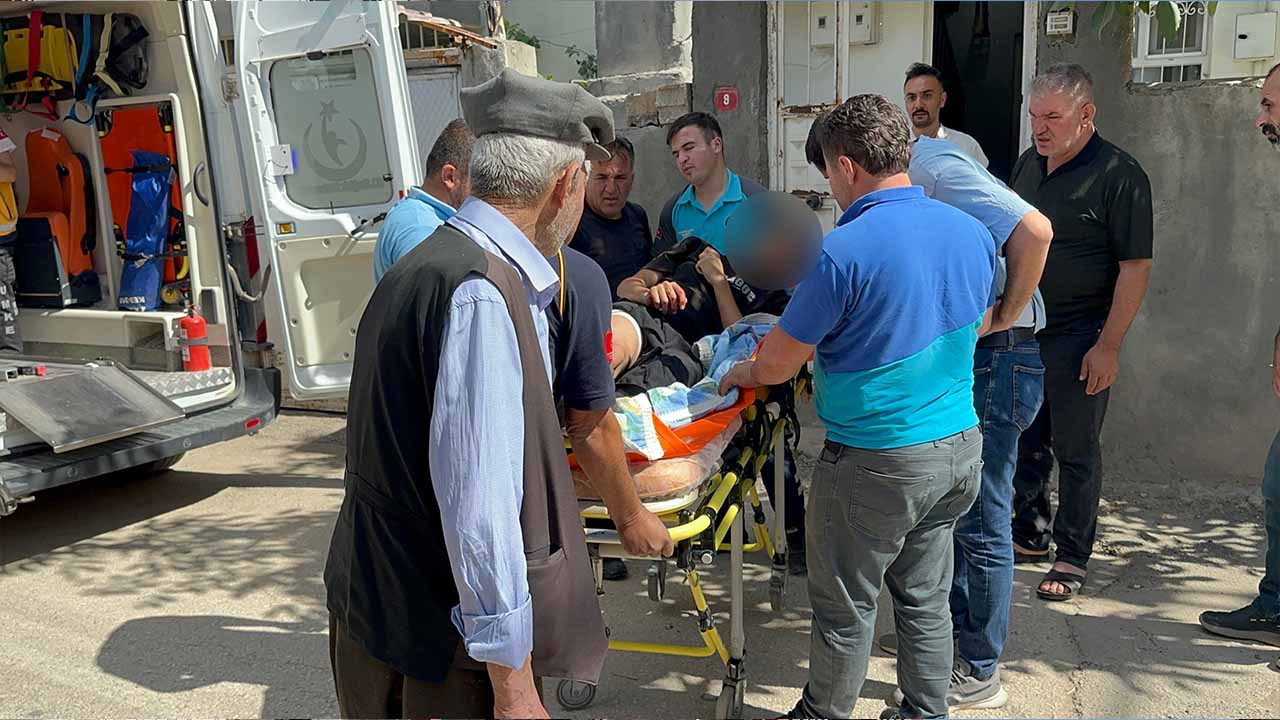 Adıyaman’da bıçağın üzerine düşen şahıs yaralandı