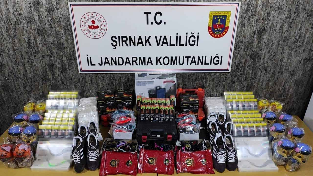 Şırnak'ta kaçak ürünler ele geçirildi