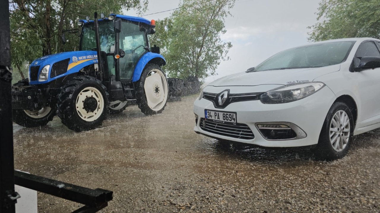 Bitlis'te yağmur ve dolu yağışı