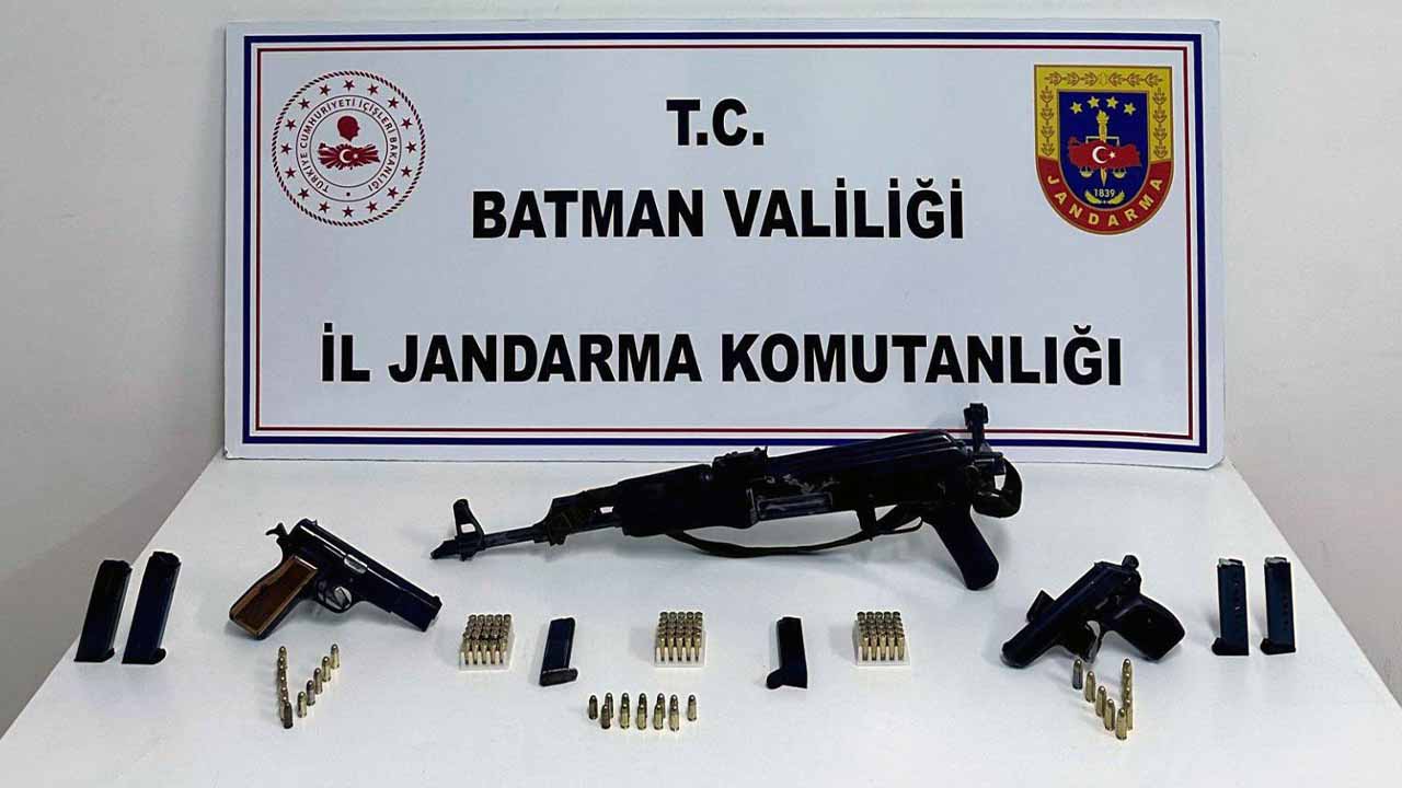 Batman’da silahları çuvala koyup atan şüpheli tutuklandı