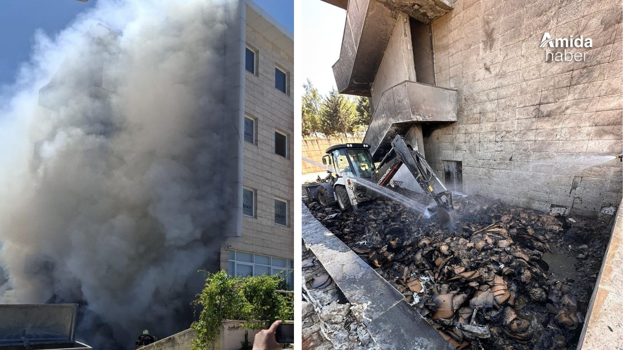Diyarbakır’da yangın paniği: 15 ton kül oldu