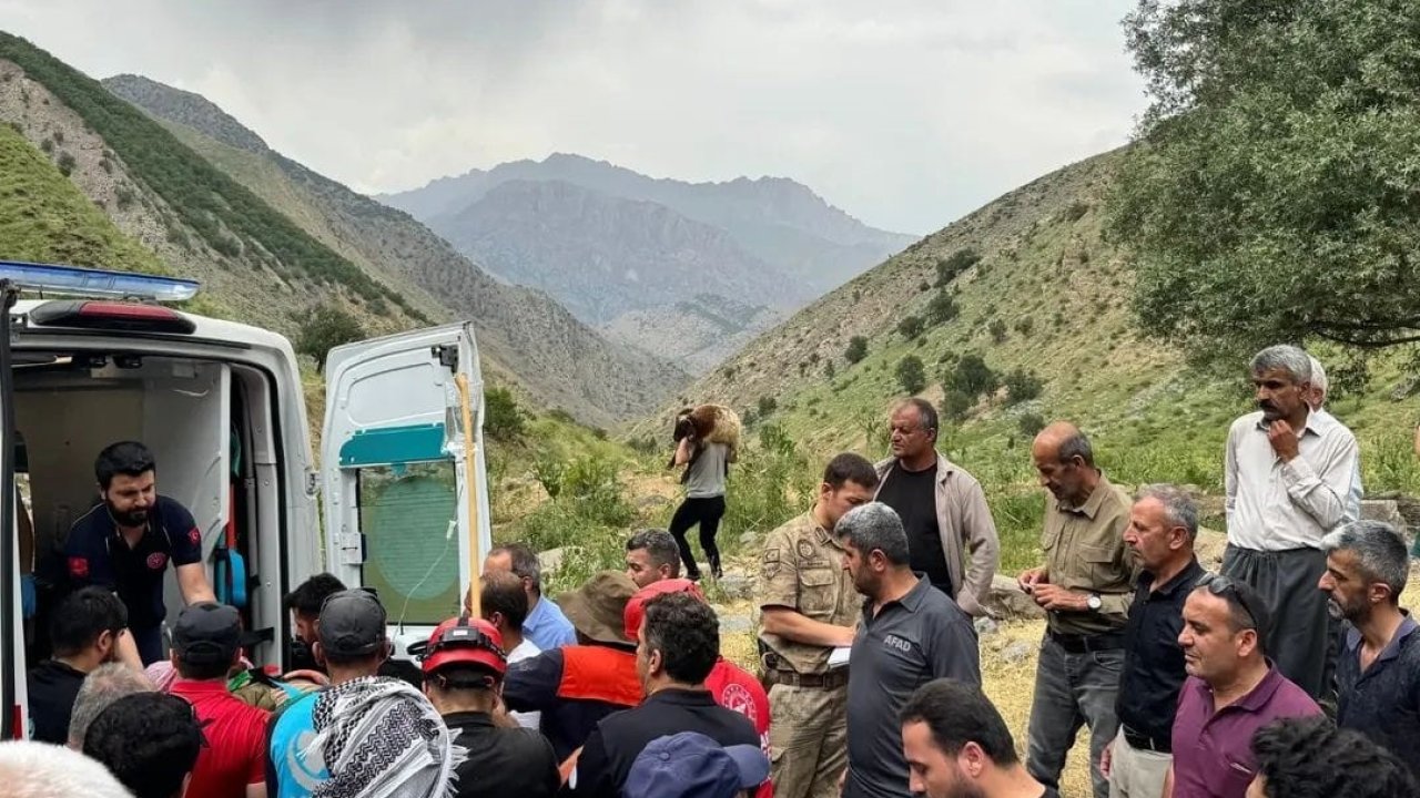 Hakkari'de dağdan düşen yaralı şahıs kurtarıldı