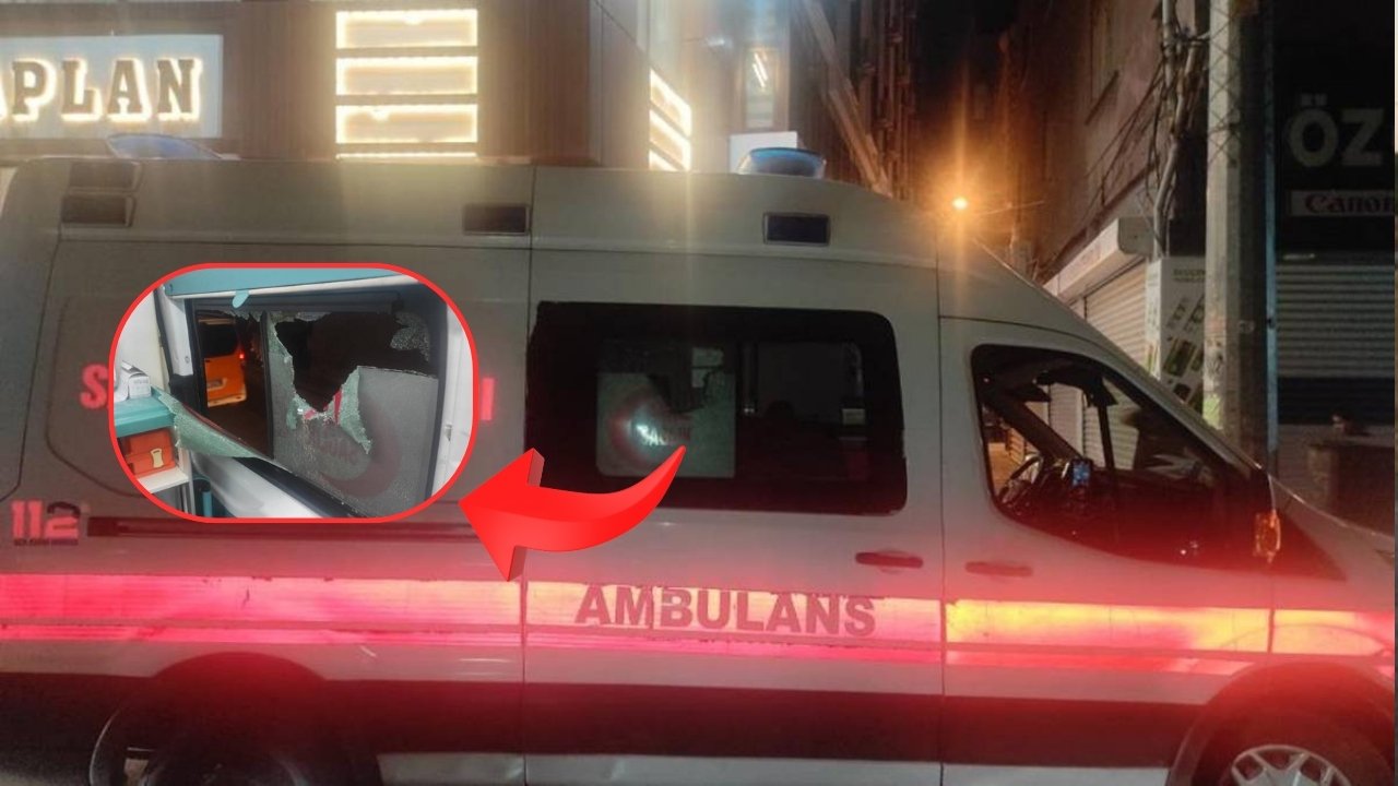 Diyarbakır’da vakaya giden ambulans taşlandı