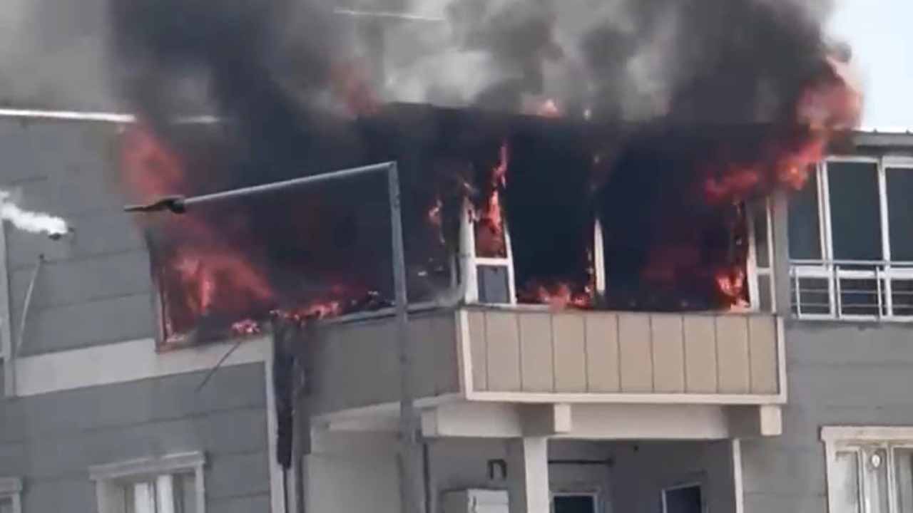Siverek'te apartman yangını