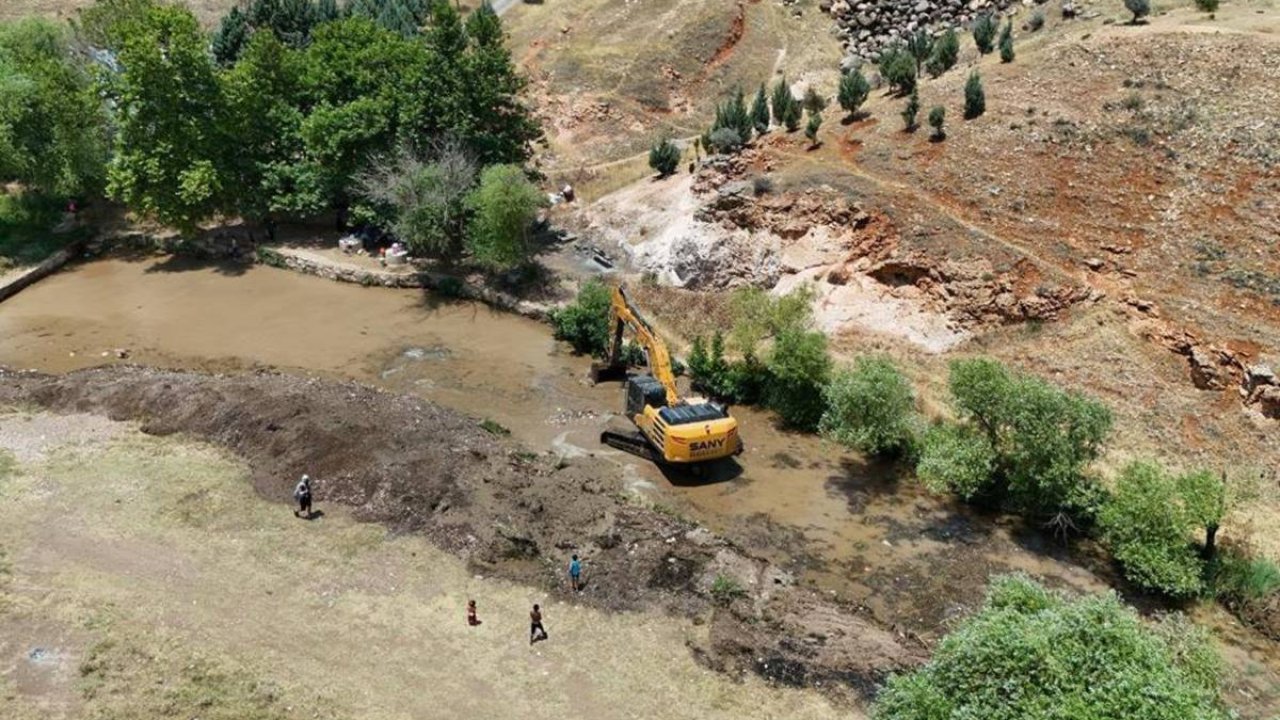 Gaziantep’te Sıtma Pınar Çayı temiz görünüme kavuştu