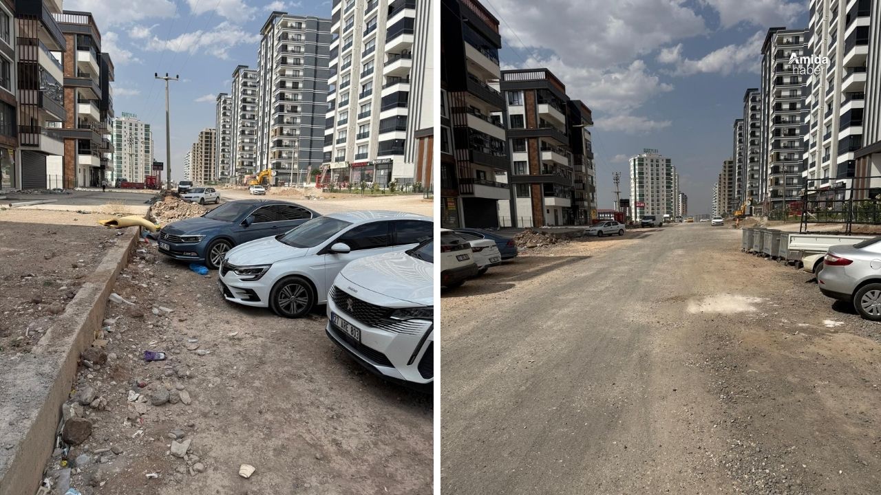 Diyarbakır’da asfalt yetersiz: Yeni siteler toz içinde