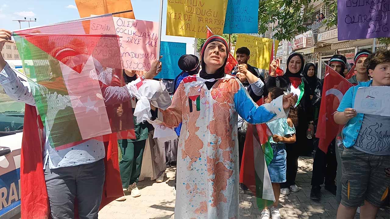 Adıyaman’da Filistin’e destek etkinliği
