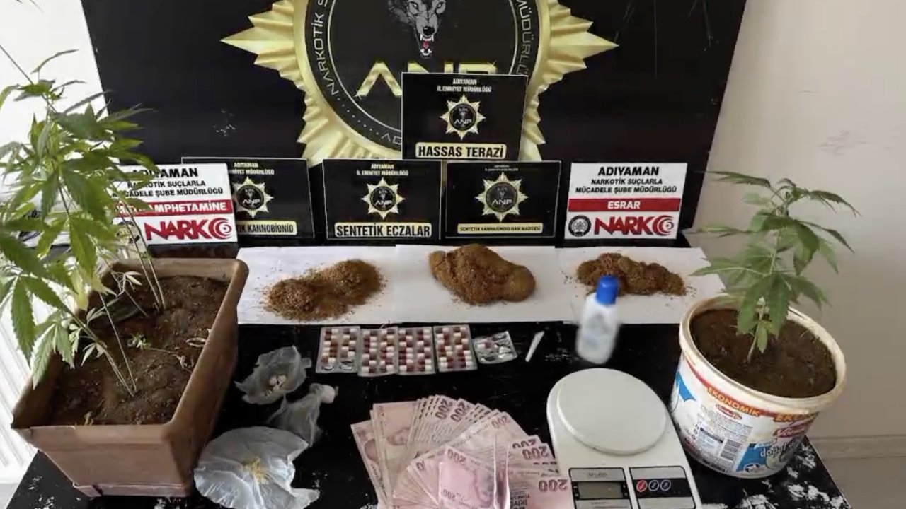 Adıyaman’da uyuşturucu operasyonu: 8 gözaltı