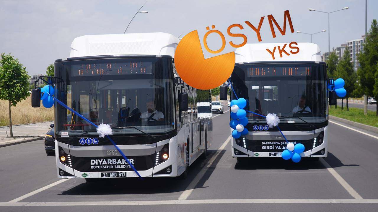 Diyarbakır’da YKS’ye gireceklere ulaşım iki gün ücretsiz