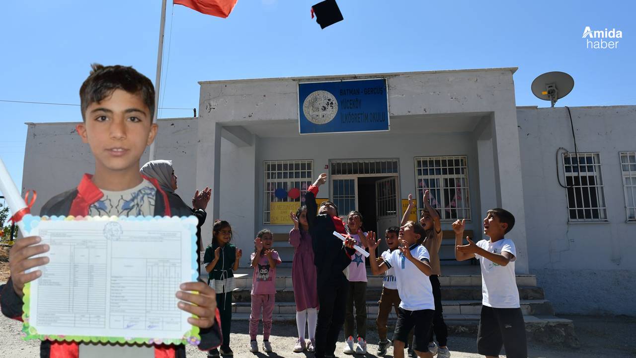 Tek öğrenci için mezuniyet töreni yapıldı