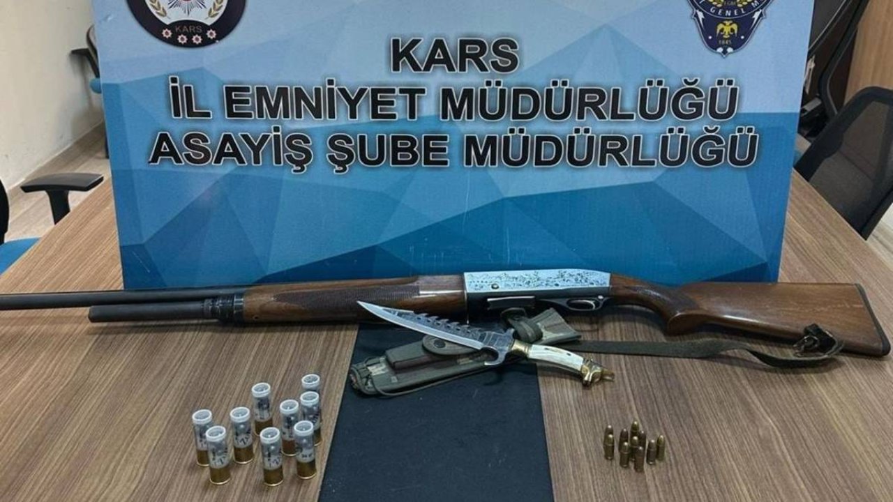 Kars’ta mühimmat ele geçirildi