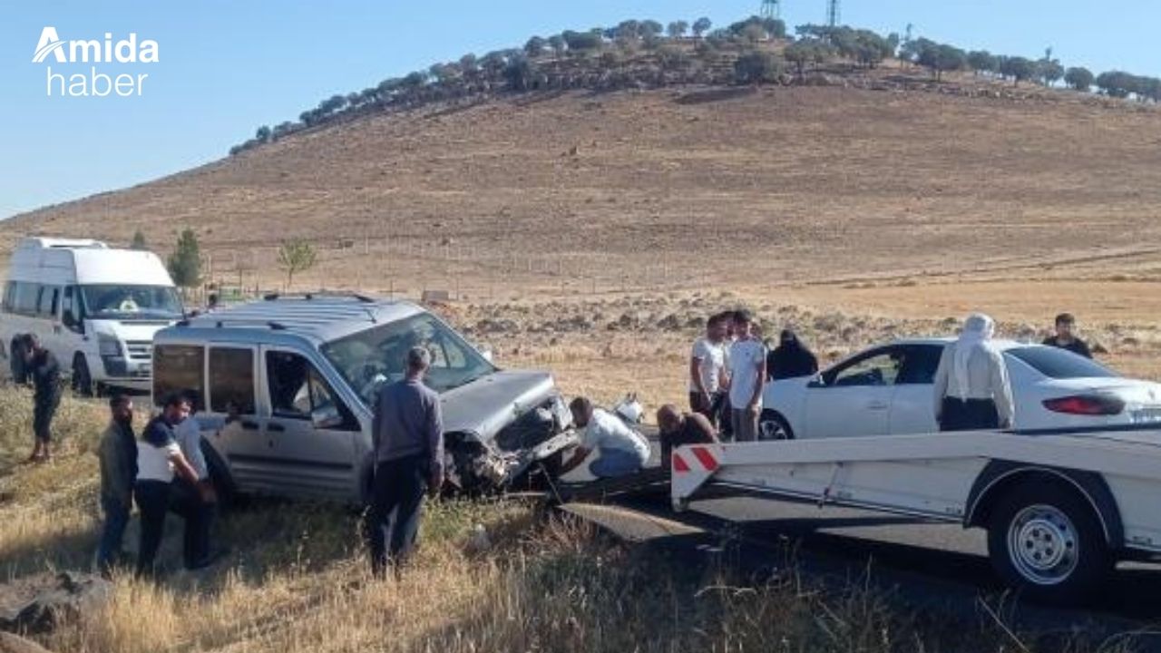 Diyarbakır’da kazada facia ucuz atlatıldı