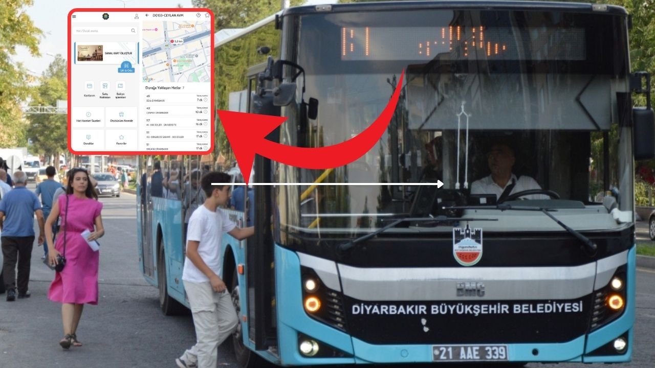 Diyarbakır’da ulaşımda yenilik: Anlık Durak Takibi