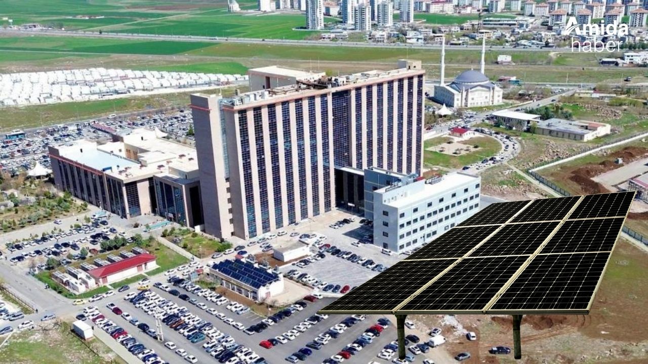 Diyarbakır’da hastaneye güneşle güç takviyesi