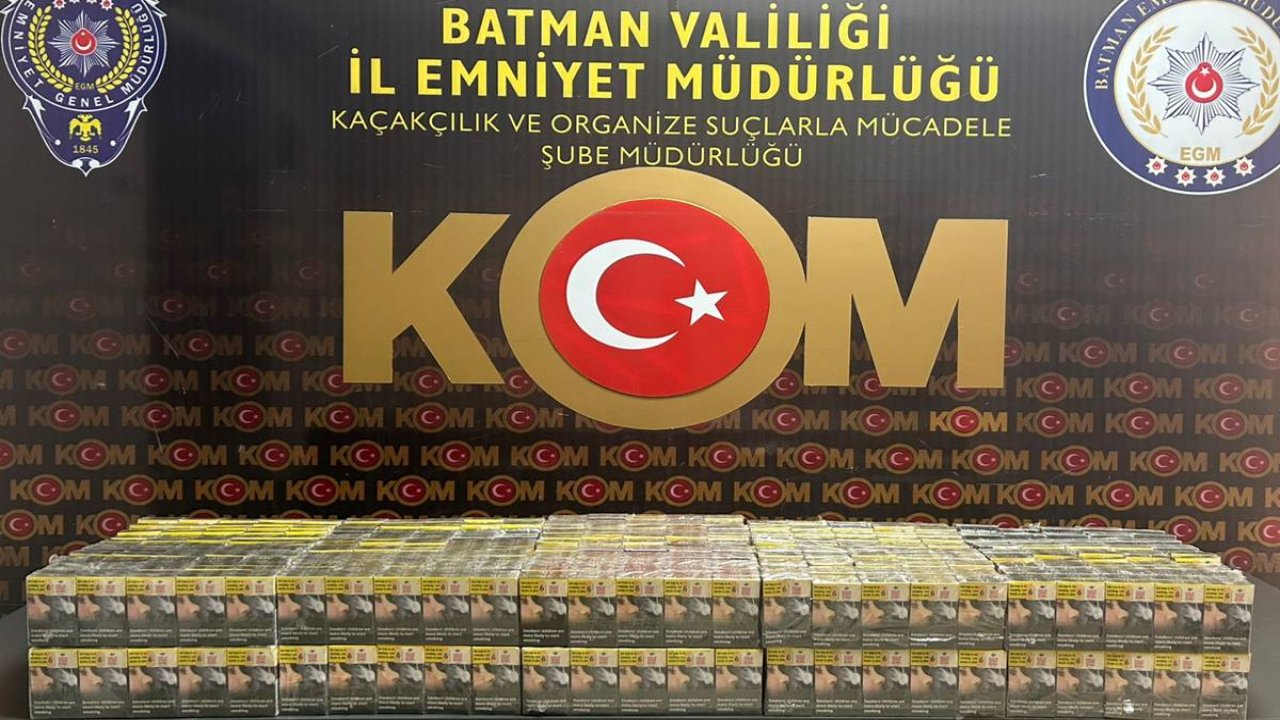 Durdurulan araçta kaçak sigara ele geçirildi