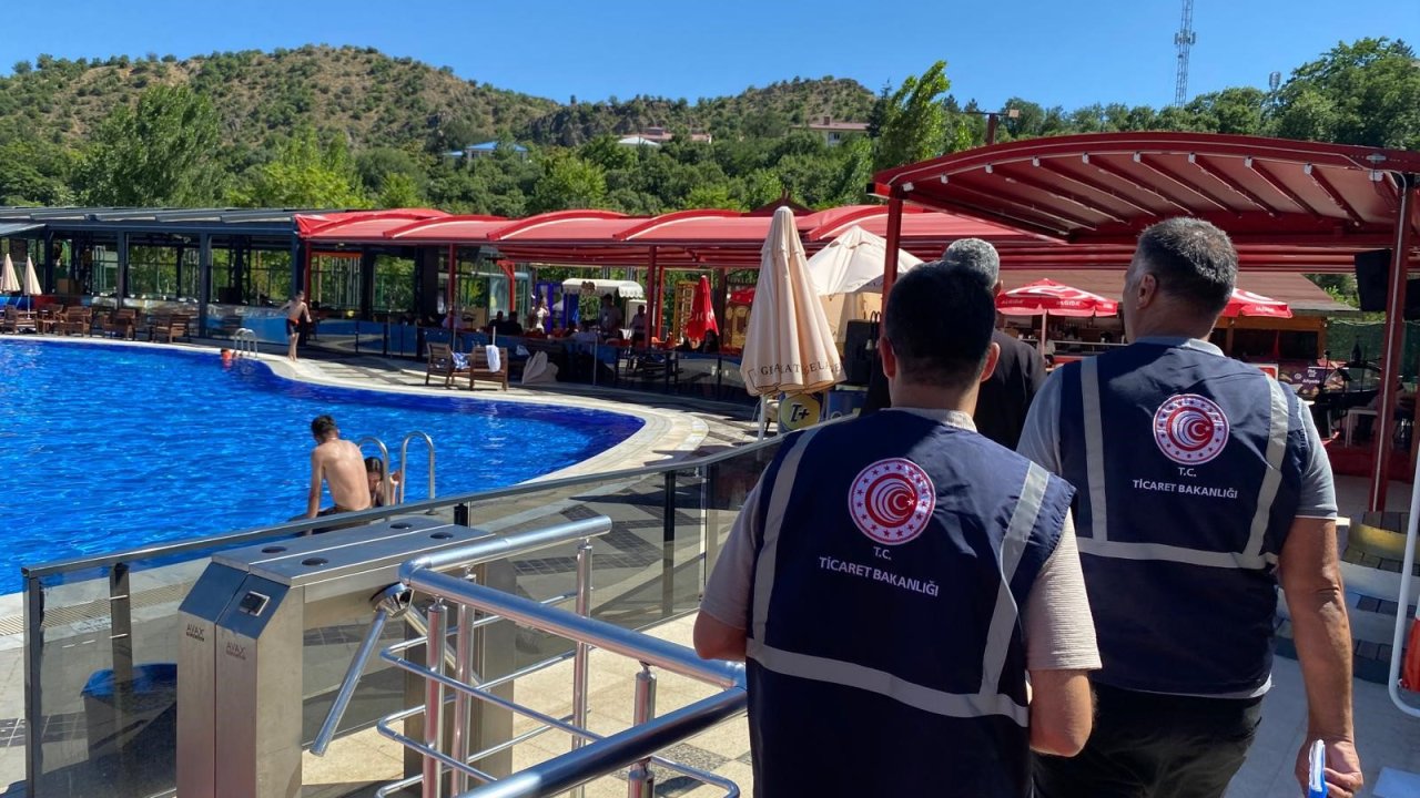 Tunceli'de havuzlu işletmelere sürpriz denetim