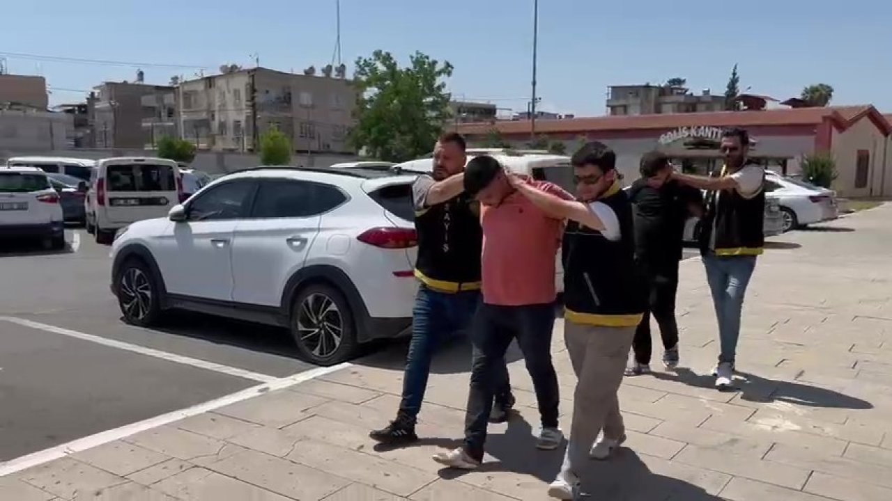 Hırsızlara suçüstü: Adana'da merdivenli ev soygunu