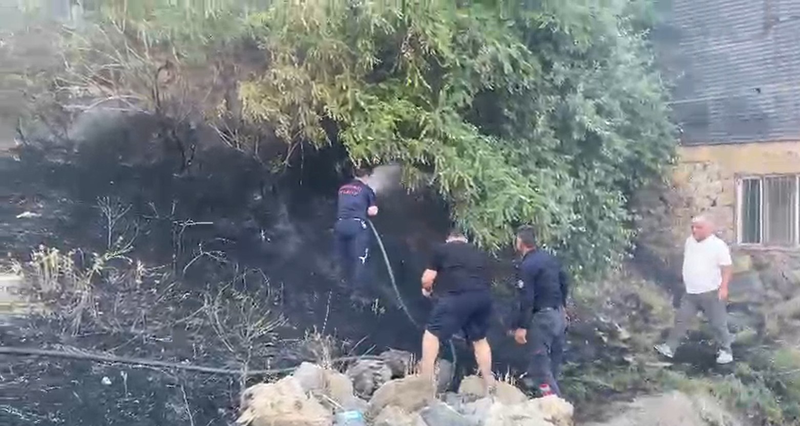 Hakkari'de orman yangını
