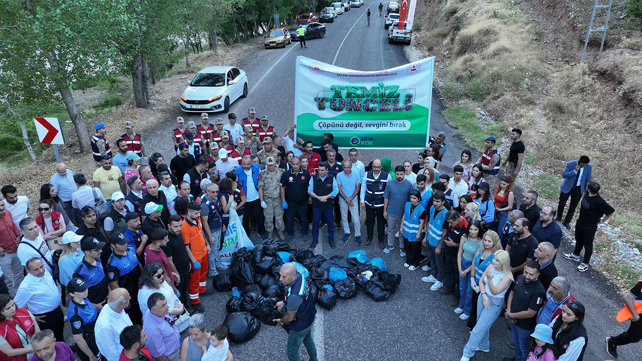 Tunceli'deki temizlik kampanyası: Vali de katıldı